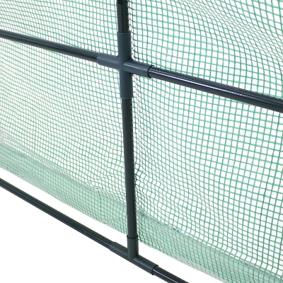 Sunnydaze Decor Sunnydaze Outdoor Portable Plant Shelter Mini Greenhouse With Double Zipper Doors And Cover - Green - Image 5