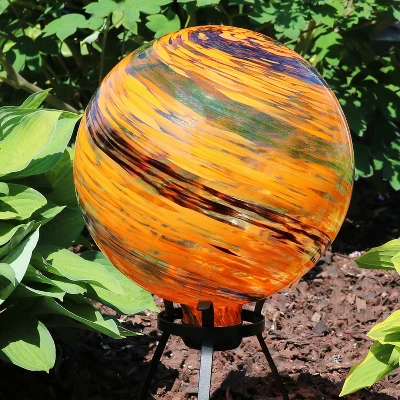 Sunnydaze Decor Sunnydaze Indoor/Outdoor Artistic Gazing Globe Glass Garden Ball For Lawn, Patio Or Indoors - 10" Diameter