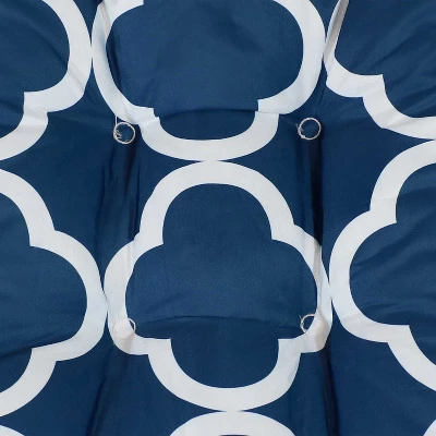 Sunnydaze Decor Sunnydaze Indoor/Outdoor Replacement Square Tufted Patio Chair Seat And Back Cushions - 20" - 2pk - Image 8