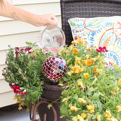Sunnydaze Decor Sunnydaze Glass Mosaic Watering Globe For Plants And Flowers - Image 5