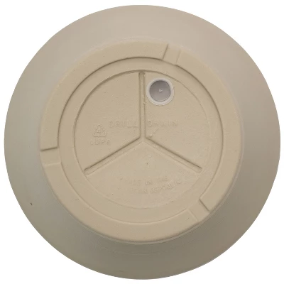 Sunnydaze Decor Sunnydaze Indoor/Outdoor Patio, Garden, Or Porch Weather-Resistant Double-Walled Walter Flower Pot Planter - 15.5" - Antique White - Image 2