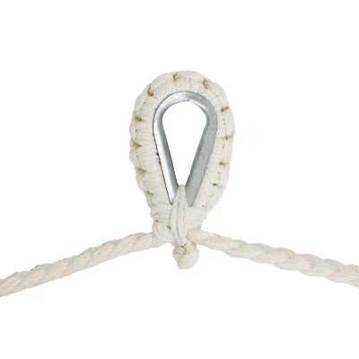 Sunnydaze Decor Sunnydaze Lightweight Cotton/Nylon Rope Outdoor Mayan Hammock Chair - Image 4