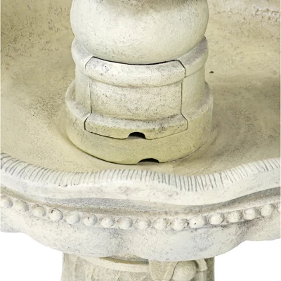 Sunnydaze Decor Sunnydaze 51"H Electric Polyresin And Fiberglass 3-Tier Pineapple Top Outdoor Water Fountain - Image 3