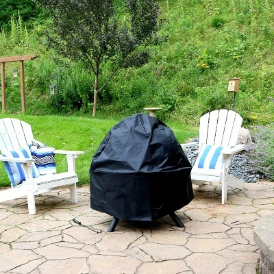 Sunnydaze Decor Sunnydaze Outdoor Portable Camping Or Backyard Flaming Sphere Ball Fire Pit With Built-In Spark Screen - 30" - Black - Image 8